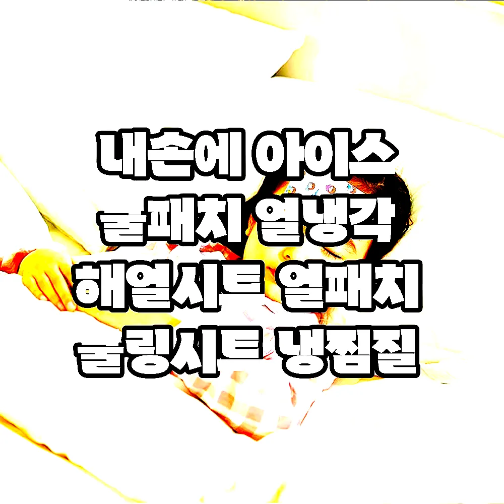 내손에 아이스 쿨패치 열냉각 해열시트 열패치 쿨링시트 냉찜질 (1박스 X 20매) 이미지 3