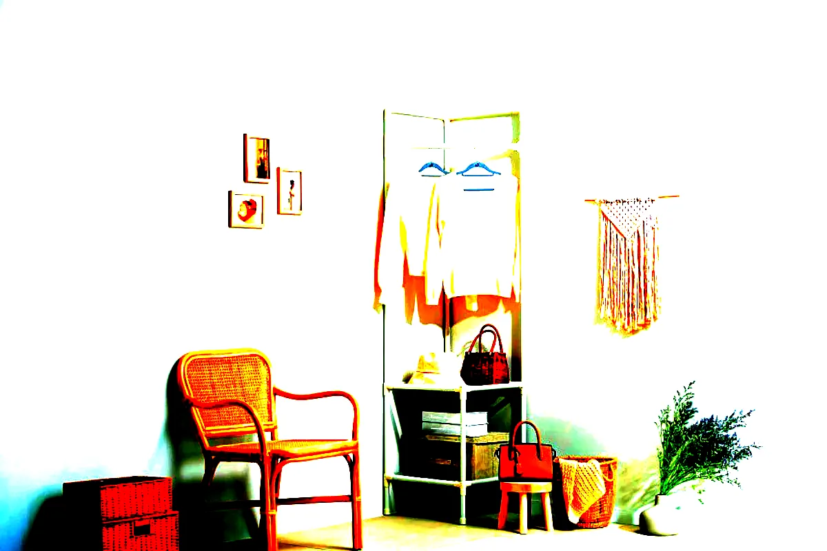 옷장 이케아 옷장 키큰장 미니 낮은 원룸 간이 BOAXEL 화이트 이미지 3