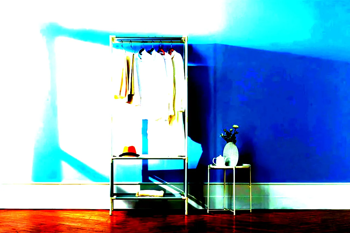 옷장 이케아 옷장 키큰장 미니 낮은 원룸 간이 BOAXEL 화이트 이미지 6