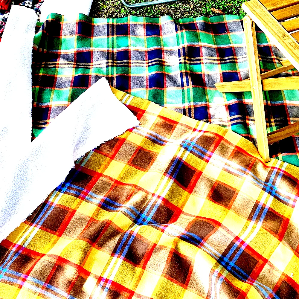 체크 덤블 양면 천 원단 소품 크리스마스 블랭킷1 이미지 1 체크 덤블 양면 천 원단 소품 크리스마스 블랭킷1 이미지 1