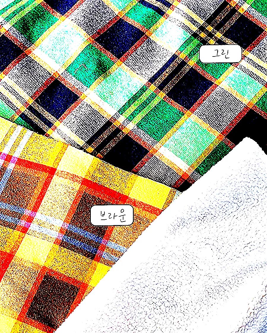 체크 덤블 양면 천 원단 소품 크리스마스 블랭킷1 이미지 2 체크 덤블 양면 천 원단 소품 크리스마스 블랭킷1 이미지 2